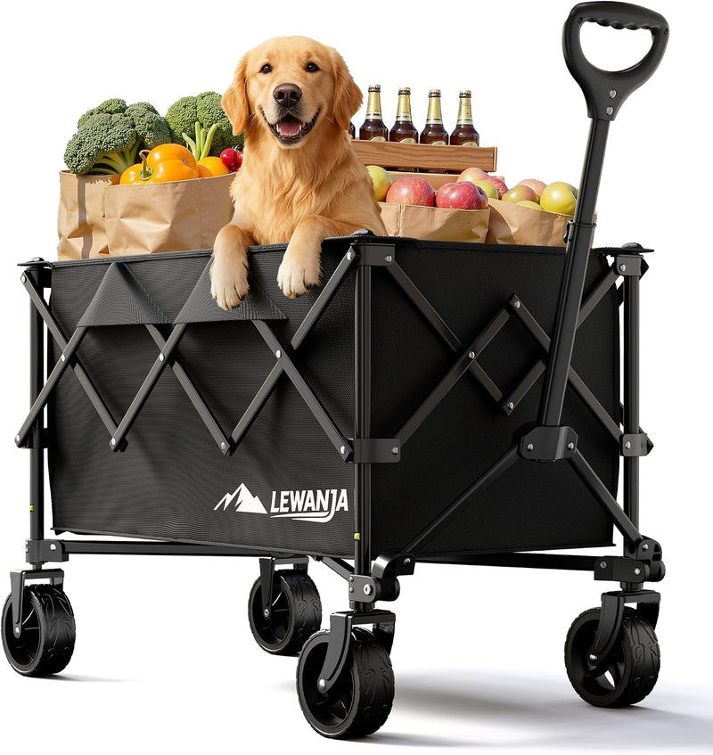 200L Folding Trolley Heavy Duty Collapsible Garden Handcart