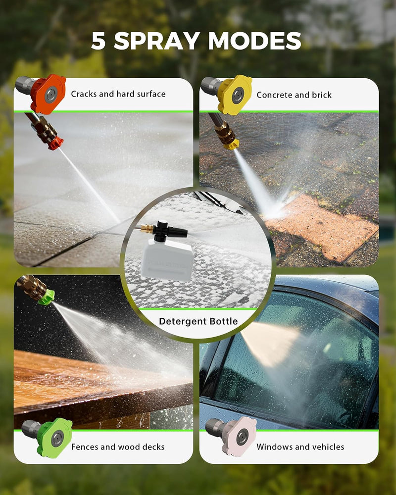 2026new Pressure Washers 160 Bar Foam Cannon 4