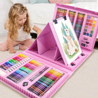 208 Pcs Art Supplies Drawing Kit for Kids