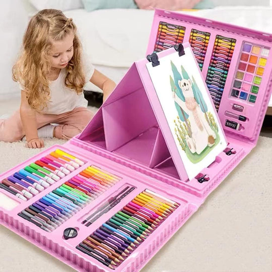 208 Pcs Art Supplies Drawing Kit for Kids
