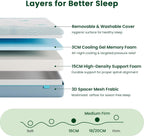 20CM Ocean-Inspired Memory Foam Mattress Medium Firm