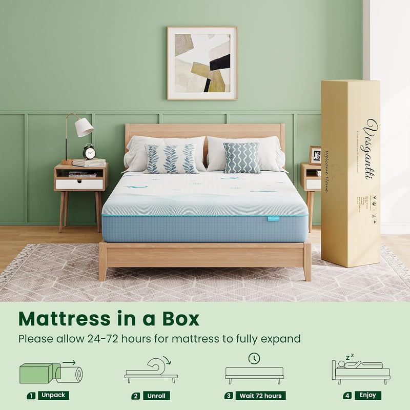 20CM Ocean-Inspired Memory Foam Mattress Medium Firm Adorable