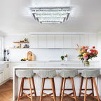 20in Dimmable Crystal LED Ceiling Light Remote
