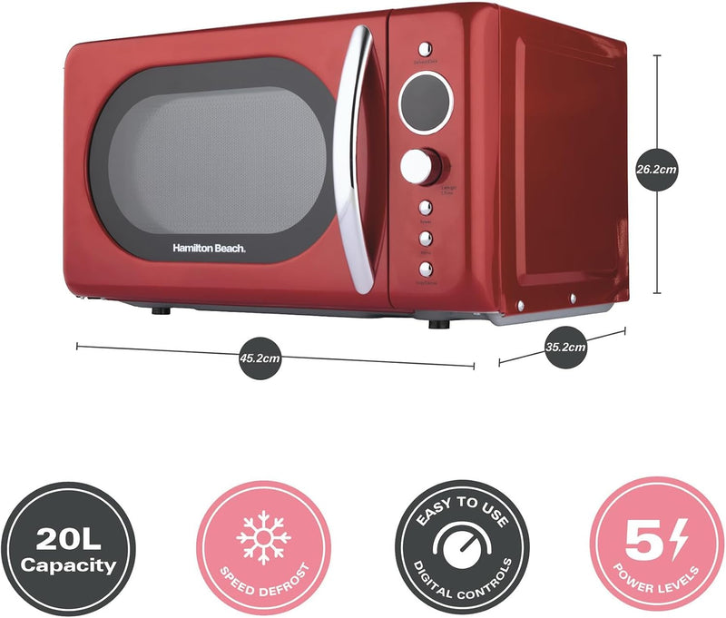 20L 700W Retro Digital LED Display 8 Pre-Set