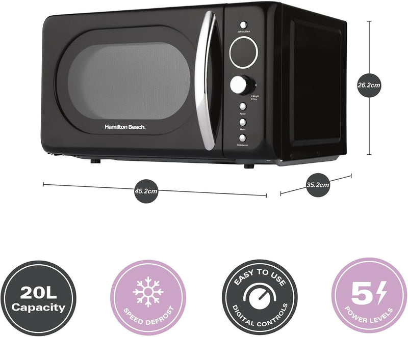 20L 700W Retro Digital LED Display 8 Pre-Set