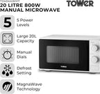 20L 800W Digital Microwave with 11 Power Levels