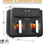 20L Air Fryer Oven with Dual French Glass