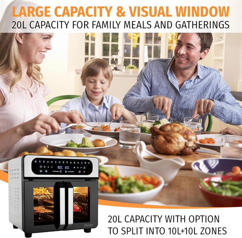 20L Air Fryer Oven with Dual French Glass