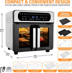 20L Air Fryer Oven with Dual French Glass