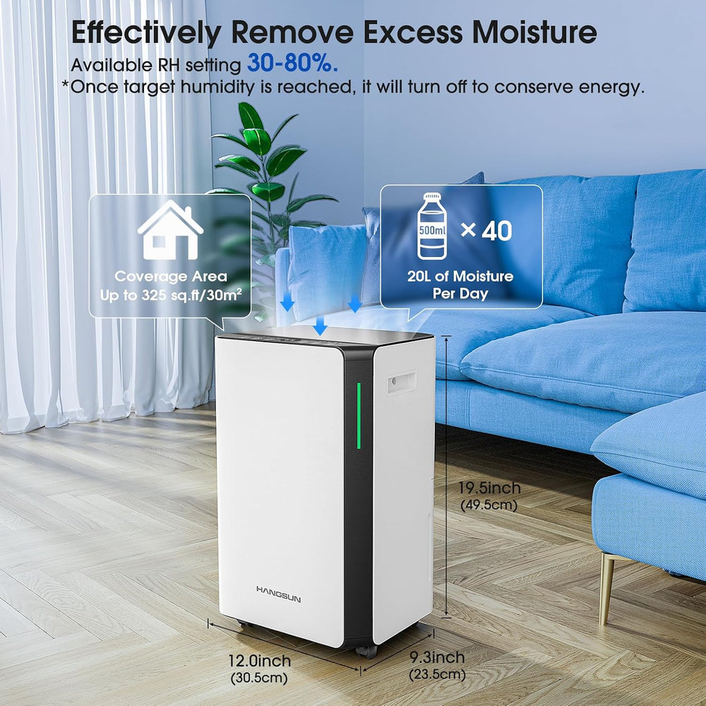 20L Day Dehumidifiers for Home Dehumidifier Drying Clothes
