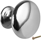 20pcs Cabinet Knob 30MM Polished Chrome Kitchen Cupboard