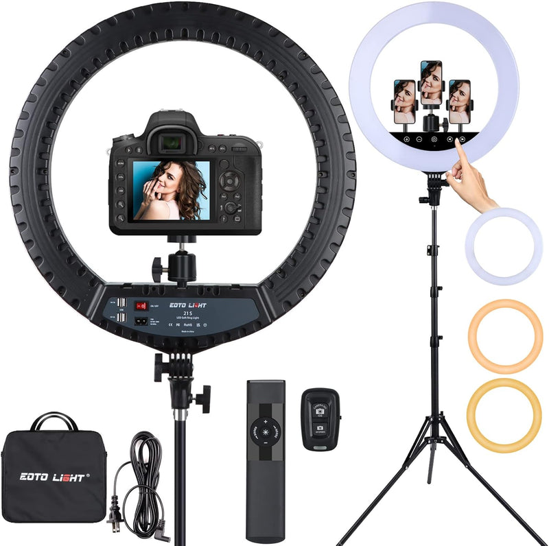 21 Inch LED Ring Light with Tripod Stand