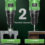 21V Brushless Cordless Combi Drill Set 2x2.0ah Hammer
