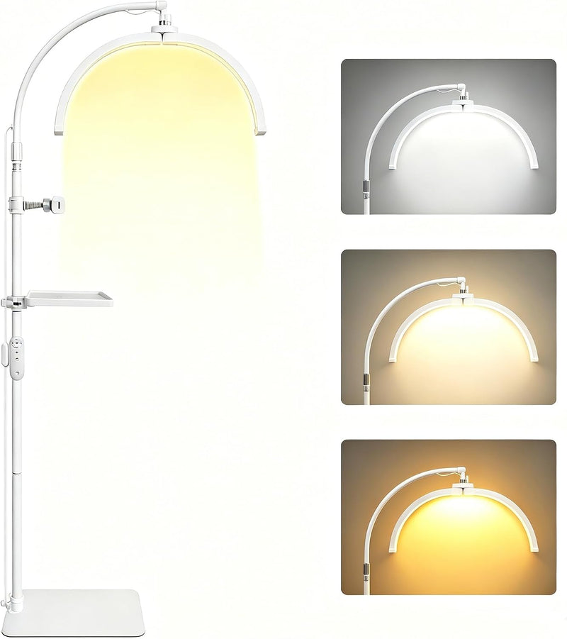 Half Moon Lash Light:22in Foldable Floor Lamp