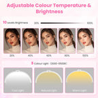 Half Moon Lash Light:22in Foldable Floor Lamp