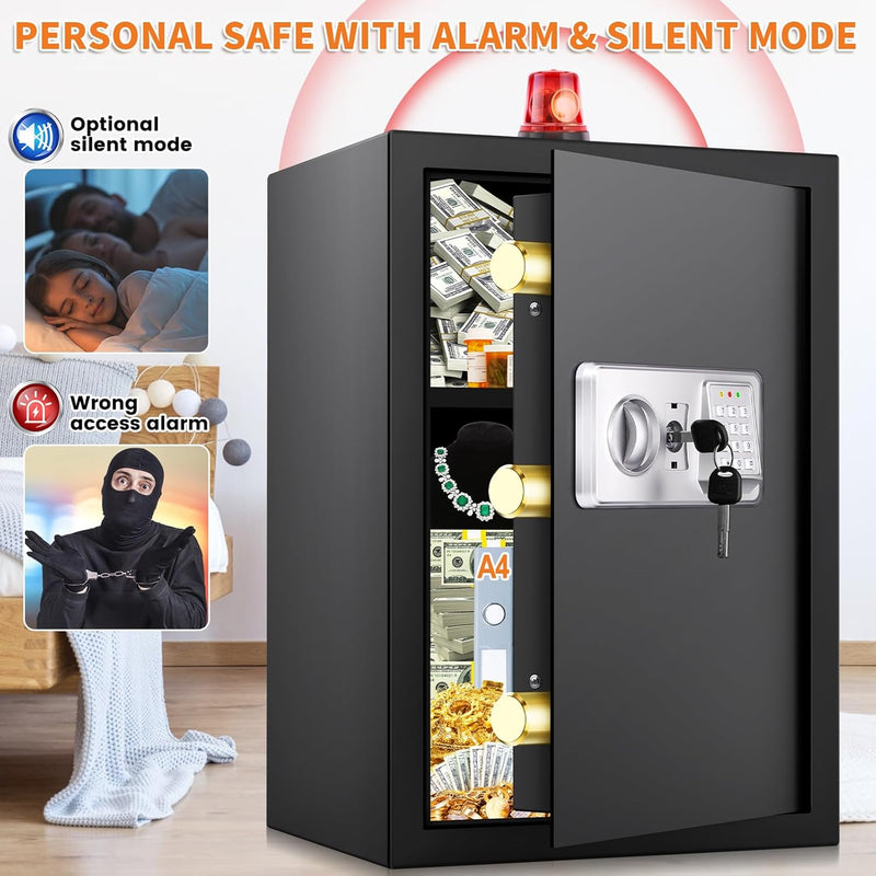 22L Digital Home Safe Box with Code Money