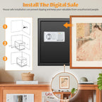 22L Digital Home Safe Box with Code Money