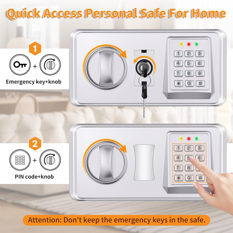 22L Digital Home Safe Box with Code Money