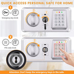 22L Digital Home Safe Box with Code Money