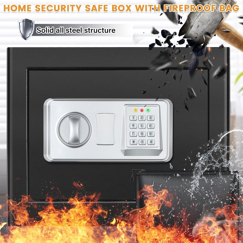 22L Digital Home Safe Box with Code Money