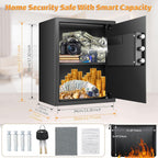 22L Digital Home Safe Box with Code Money