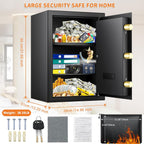 22L Digital Home Safe Box with Code Money