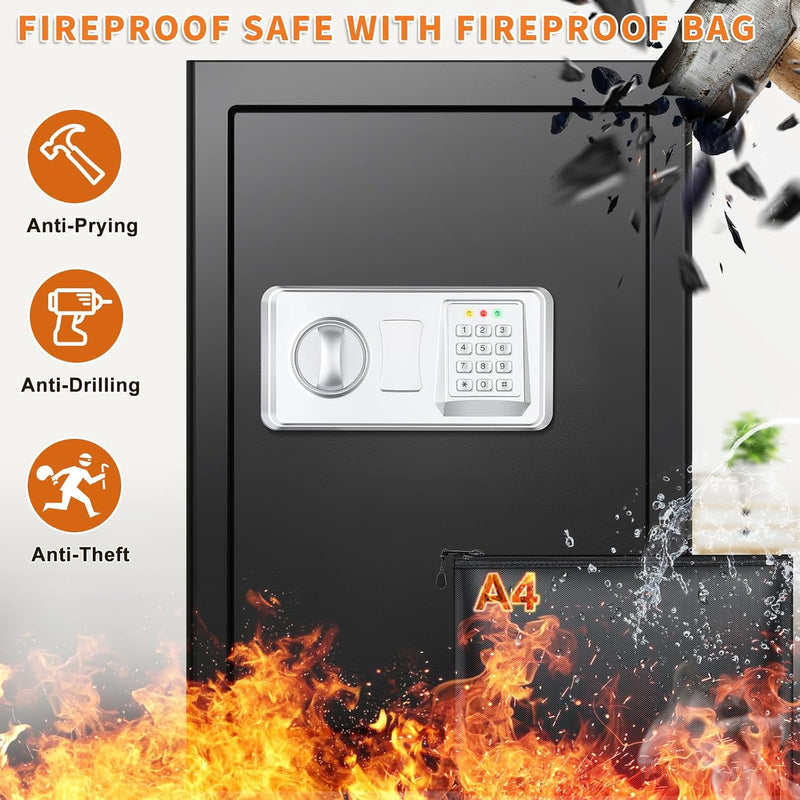 22L Digital Home Safe Box with Code Money