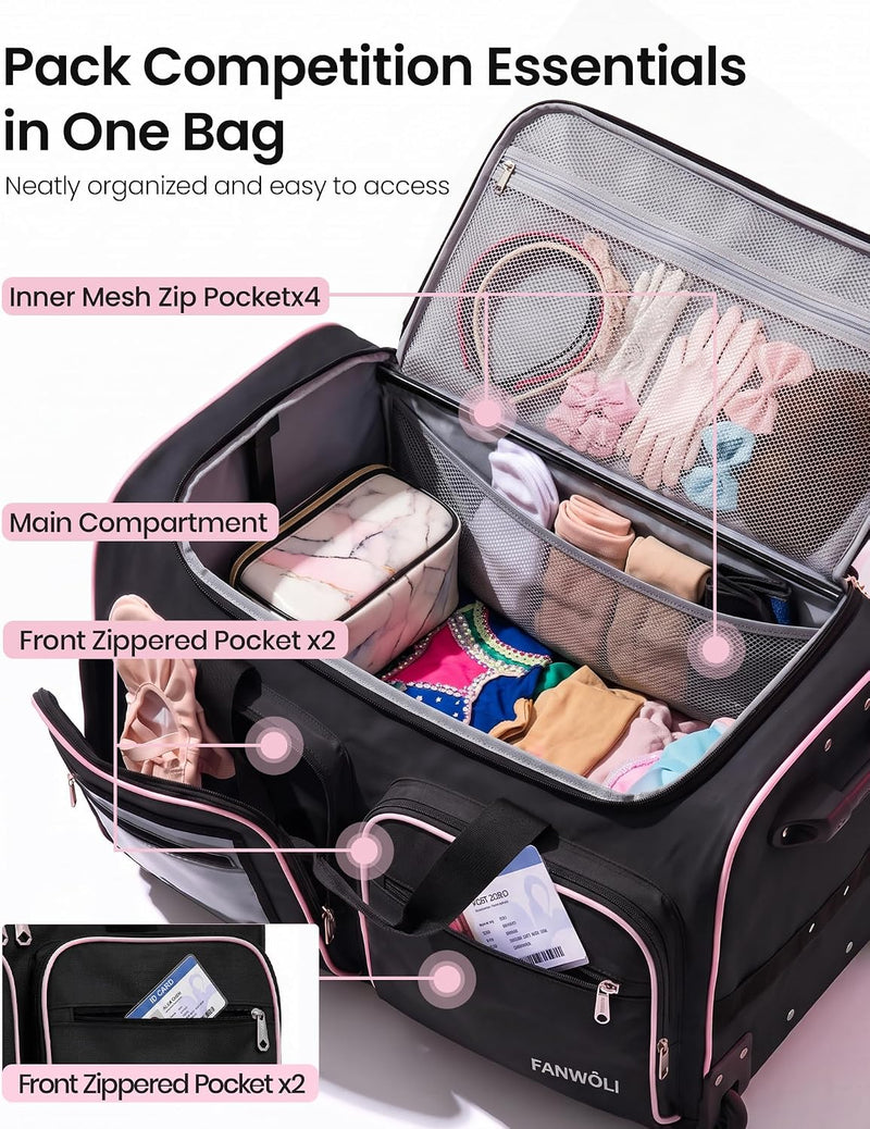 23" Dance Bag with Garment Rack Upgraded Stable