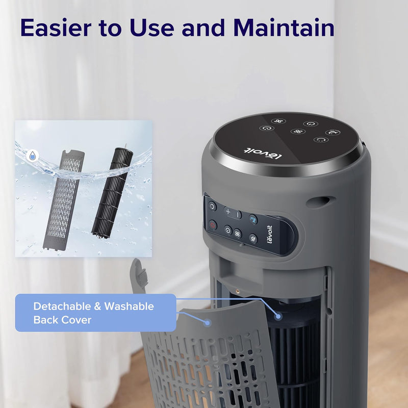 23db Silent Tower Fan Bladeless for Bedroom Energy