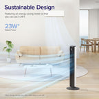23db Silent Tower Fan Bladeless for Bedroom Energy