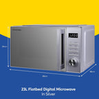23L Flatbed Digital Microwave with 800W Power 8