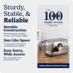 24-Inch Icrate Folding Dog Crate with Divider Panel