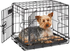 24-Inch Icrate Folding Dog Crate with Divider Panel
