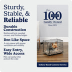 24-Inch Icrate Folding Dog Crate with Divider Panel