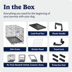 24-Inch Icrate Folding Dog Crate with Divider Panel
