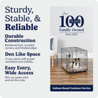 24-Inch Icrate Folding Dog Crate with Divider Panel