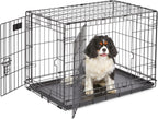 24-Inch Icrate Folding Dog Crate with Divider Panel