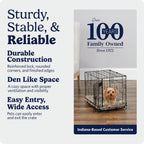 24-Inch Icrate Folding Dog Crate with Divider Panel