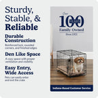 24-Inch Icrate Folding Dog Crate with Divider Panel