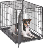 24-Inch Icrate Folding Dog Crate with Divider Panel