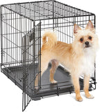 24-Inch Icrate Folding Dog Crate with Divider Panel