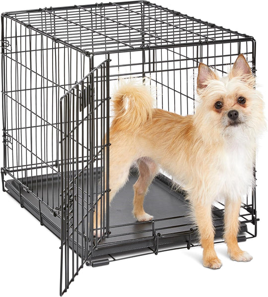 24-Inch Icrate Folding Dog Crate with Divider Panel