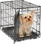24-Inch Icrate Folding Dog Crate with Divider Panel