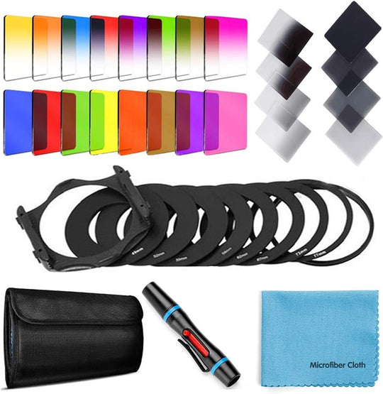 24 Pcs Square Filter Kit Nd Filters Graduated