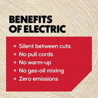 2400W Powerful Corded Electric Chainsaw with 16-Inch Guide
