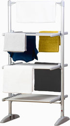248W 3-Tier Heated Clothes Airer Foldable Aluminium