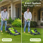 24V Cordless Lawnmower with Brushless Motor for Smaller