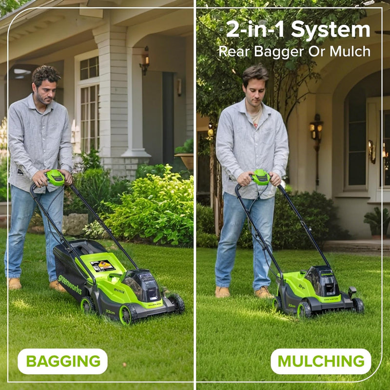 24V Cordless Lawnmower with Brushless Motor for Smaller