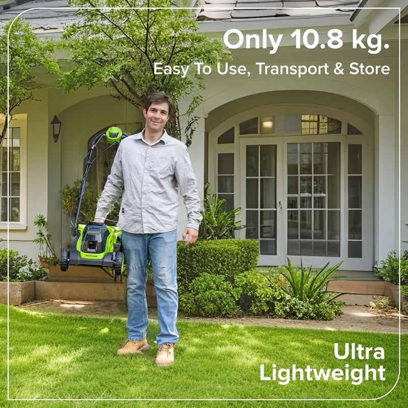 24V Cordless Lawnmower with Brushless Motor for Smaller
