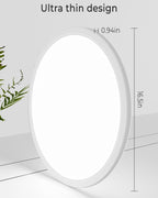 24W Bathroom Lights Ceiling 2400lm LED Flush